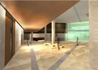 interior of the new archaeological museum in Chania
